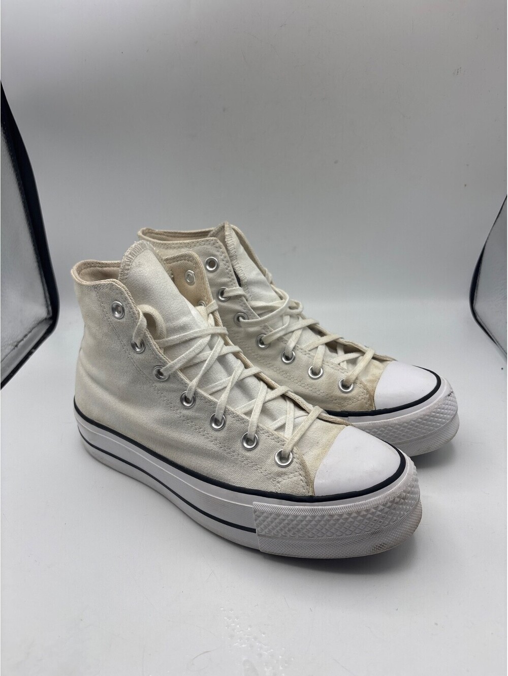 Converse Chuck Taylor All Star Hi Lift White Platform Casual Sneaker Women 8.5